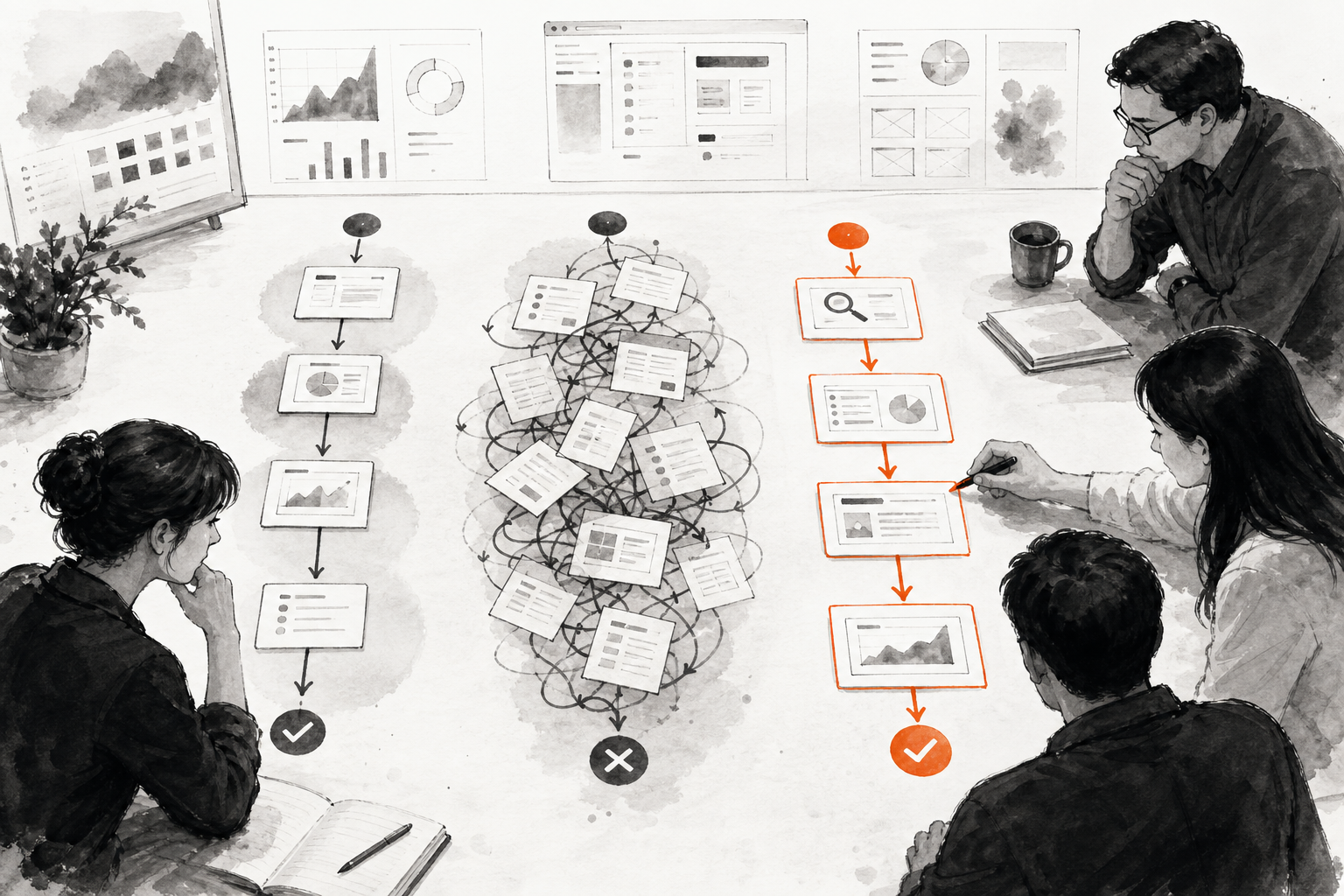 Comparison of SEO software workflows for a small business team